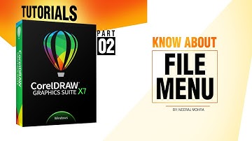 CorelDraw Tutorial in Hindi | Part 2 | Corel Draw X7 | file menu explain in corel draw| #coreldraw