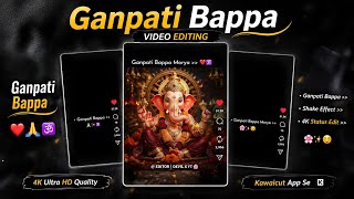 Trending Instagram Ganpati Bappa Video Editing in Kwaicut aap se 1 Temple  screenshot 1