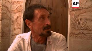 McAfee says he plans to seek asylum in Guatemala