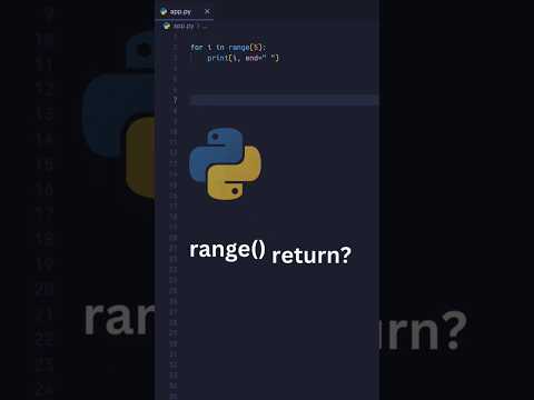 The Range Function