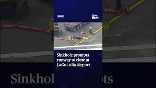 Sinkhole prompts runway to close at LaGuardia Airport