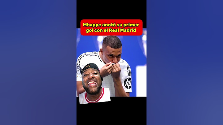 Mbappe anotó su primer gol y salió campeón con el real Madrid #realmadrid #mbappe #halamadrid