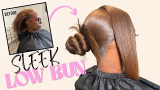 Sleek Ponytail Knot Bun Tutorial || Beginner Friendly