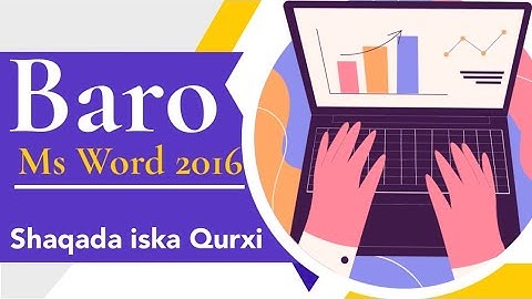 Afsomali: Table and Table Formatting in Ms word 2016: Part (1)