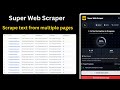How to extract texts from multiple webpages in one-click?