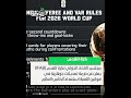مجلس الاتحاد الدولي لكرة القدم (IFAB) يعلن عن حزمة تعديلات جوهرية في القوانين استعداداً لكأس العالمل