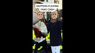 Rappers Flexing Fake Cash 