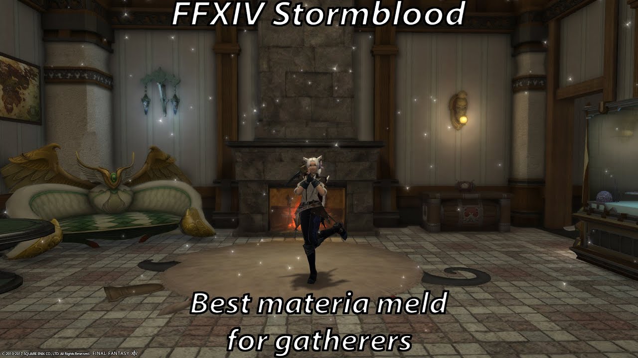 FFXIV Stormblood Best Materia Meld For Gatherers YouTube