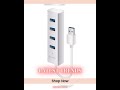 4 Port USB Hub - Aluminium Unibody - Prime Series