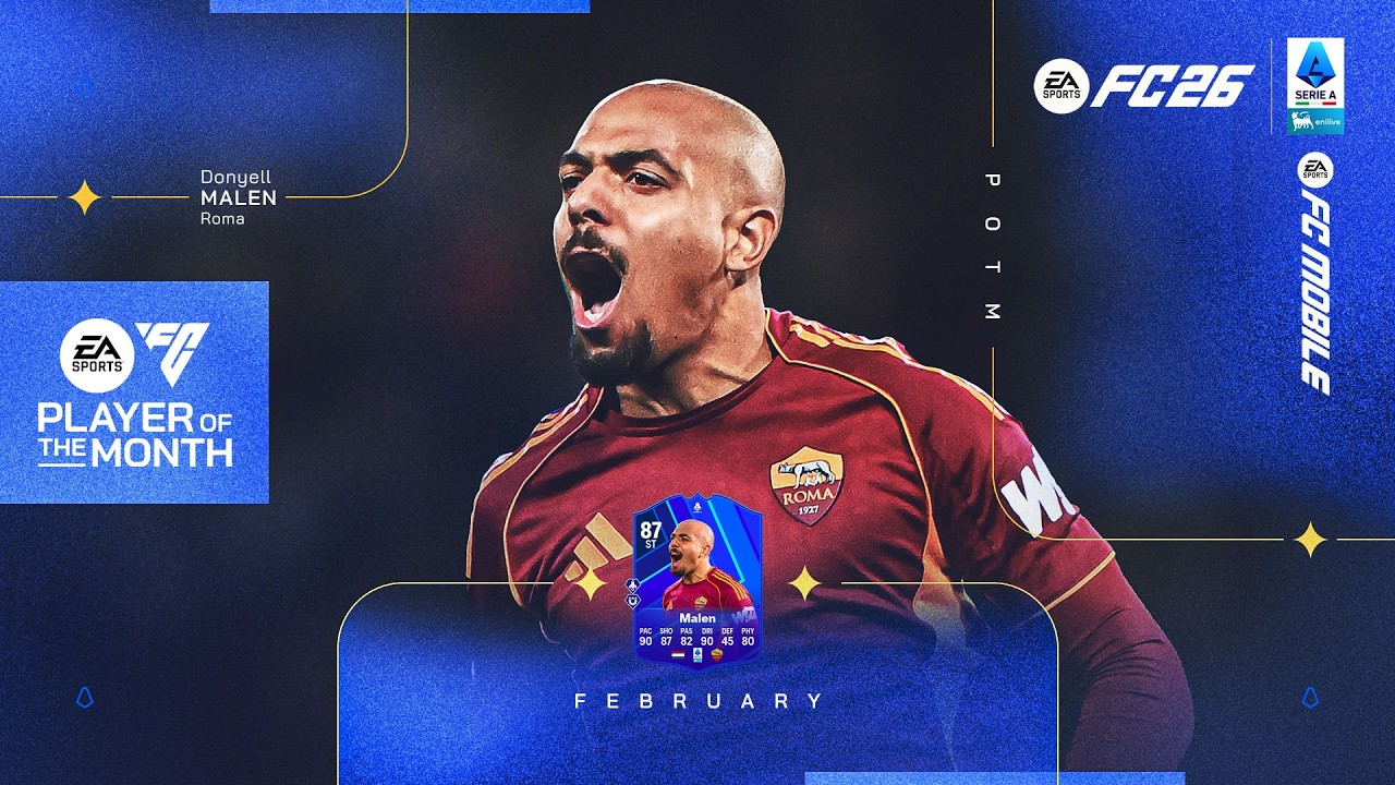 Best of Donyell Malen | EA Sports FC Player of the Month: February 2026 | Serie A 2025/26