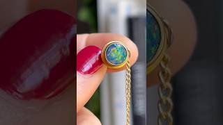Vintage 9ct Gold Opal Doublet Tie Pin #mensaccessories #opaljewelry