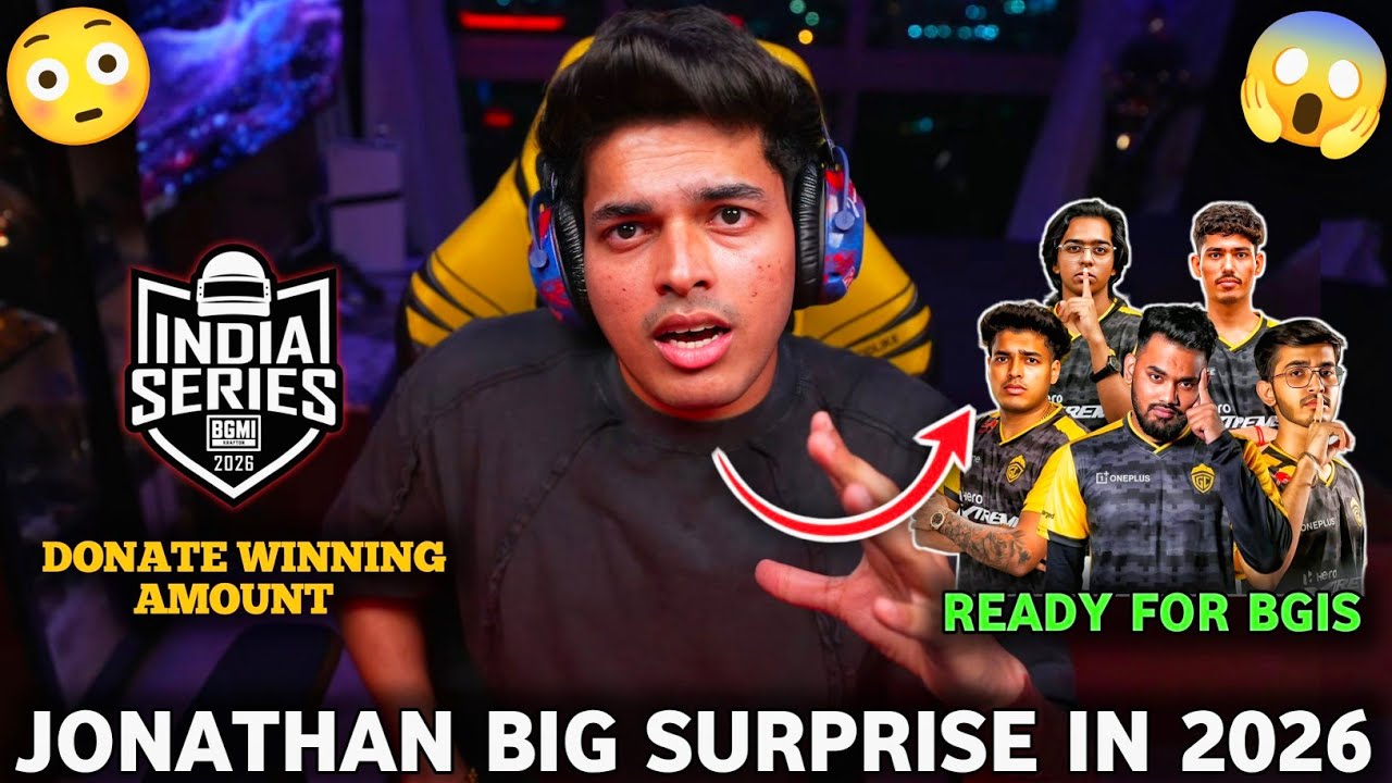 Jonathan Big Surprise in 2026 😱 Donate BGIS Winning Amount 🔥 GodLike Ready For BGIS ✅ SKY GODLIKE II