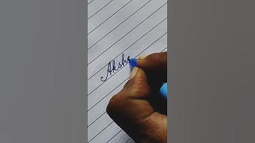 beautiful name Akshada in cursive writing #shorts