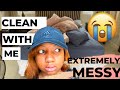 ALL DAY CLEAN WITH ME: DEEP CLEANING MY EXTREMELY MESSY STUDIO APARTMENT| CLEANING MOTIVATION 2020