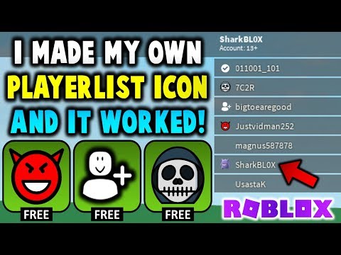 I Made My Own Custom Player Icon It Works Roblox Youtube - custom roblox icon