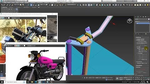 3DsMax Tutorials, Learn 3D Modeling a  RX 100 Bike from Scratch in 3dsmax ( Part 2)