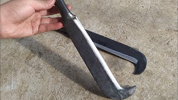 Dao Quắm Phúc Sen chuyên chặt phát rèn từ nhíp ô tô. sỉ 0868722510 #dao_phúc_sen #dao_đi_rừng #dao