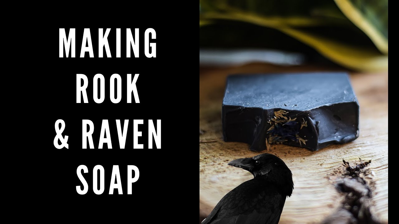 MAKING & CUTTING ROOK & RAVEN CHARCOAL SOAP | FuturePrimitive Soap