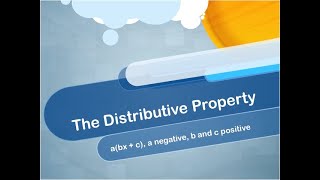 Math Video Tutorial: The Distributive Property: Video 14