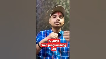IGNOU BCA 5th SEMESTER LAB | BCSL-057 | WEB PROGRAMMING LAB