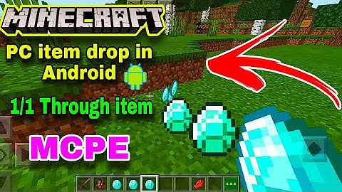 How to item drop one click || Minecraft item drop like PC 💻    one by one
