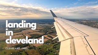 Landing in Cleveland Hopkins International Airport (CLE)