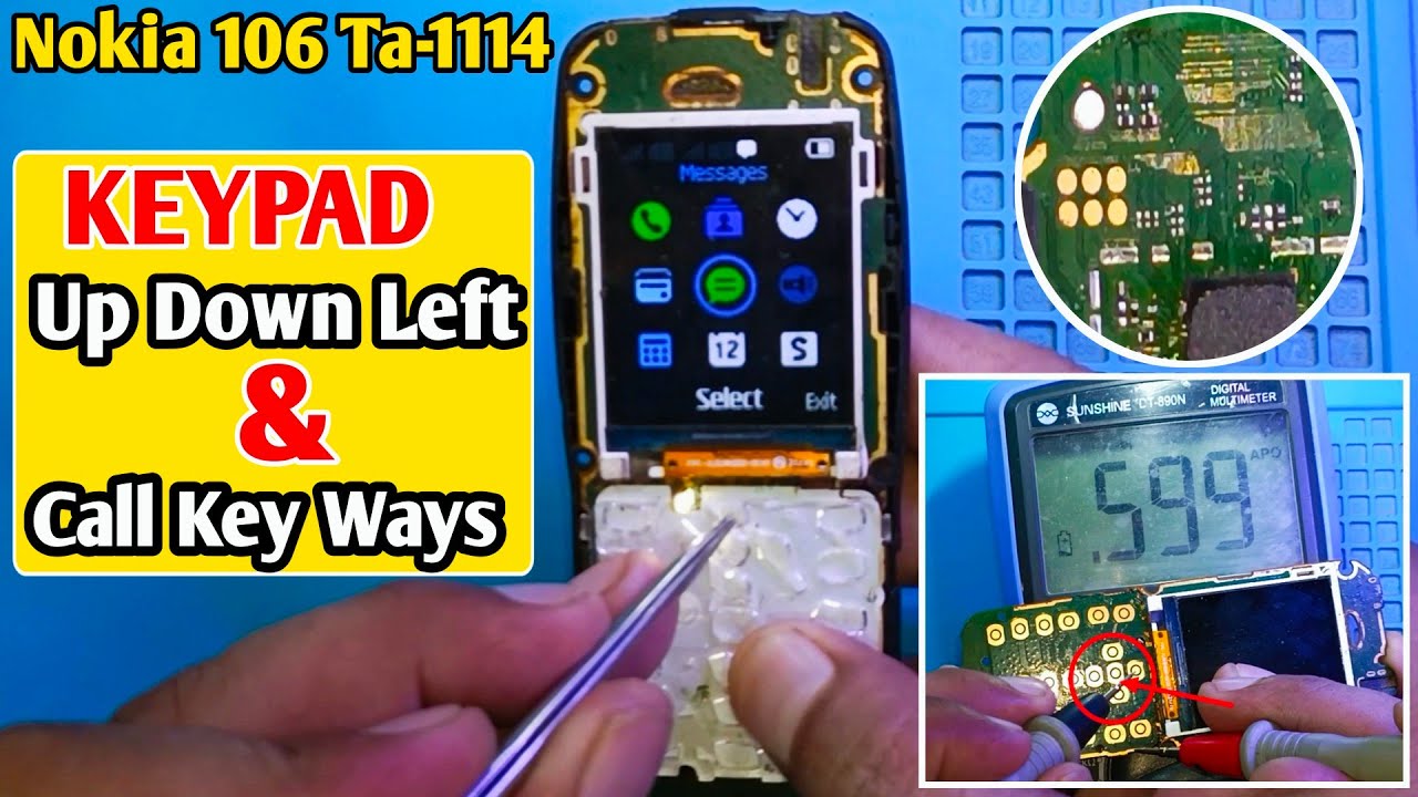 Nokia 106 Ta-1114 Keypad Jumper Ways | All Nokia Mobile keypad Not Working Solution!
