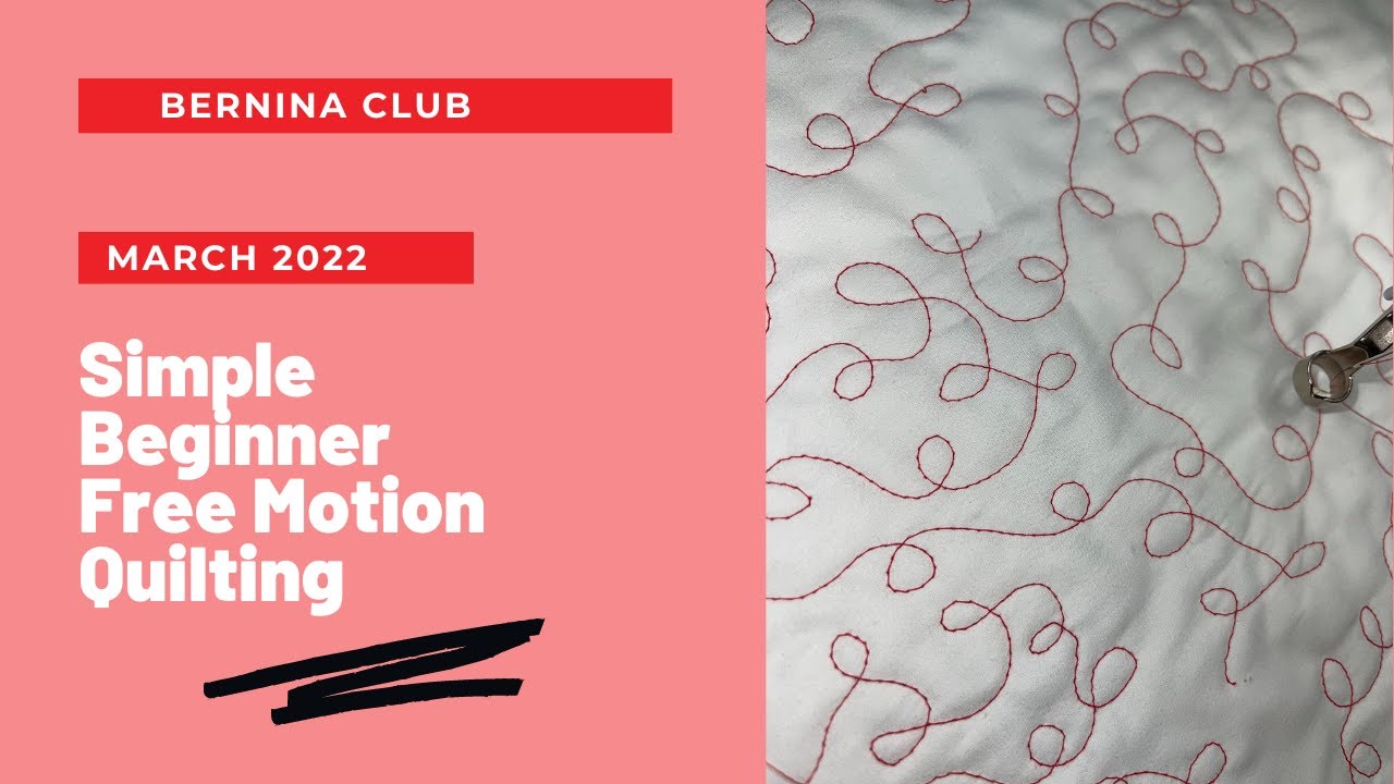 Beginner Free Motion Quilting