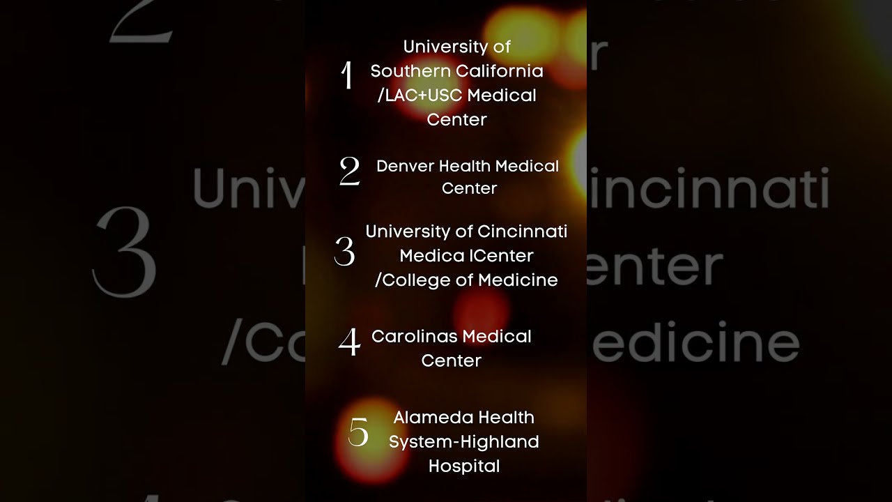 The Top 10 Emergency Medicine Programs In US Shorts