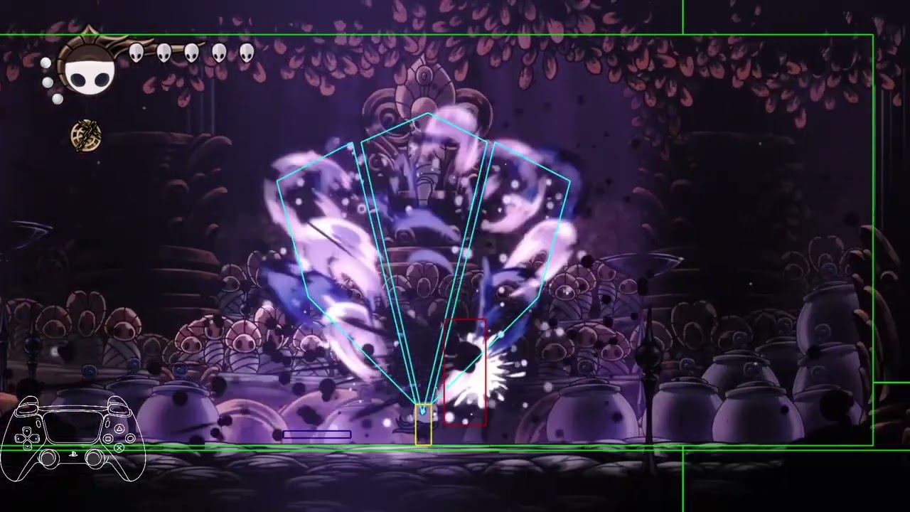 Collector combo staggers from easy to hard, with hitboxes