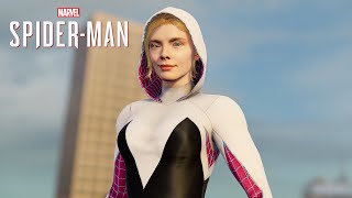 Spider-Man PC - Gwen Stacy Spider-Woman MOD Free Roam Gameplay!