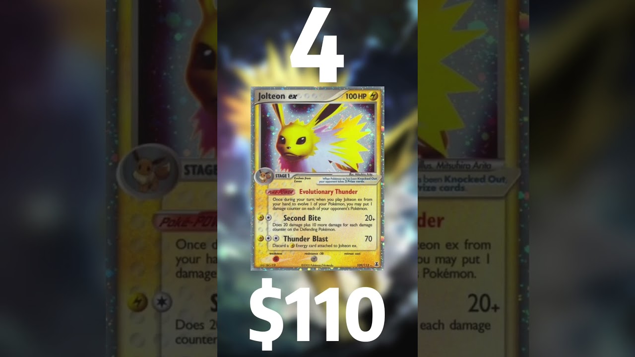 TOP 5 JOLTEON CARDS!!!