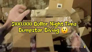 Dumpster Diving in the dark for over $10,000 in product! Part 1