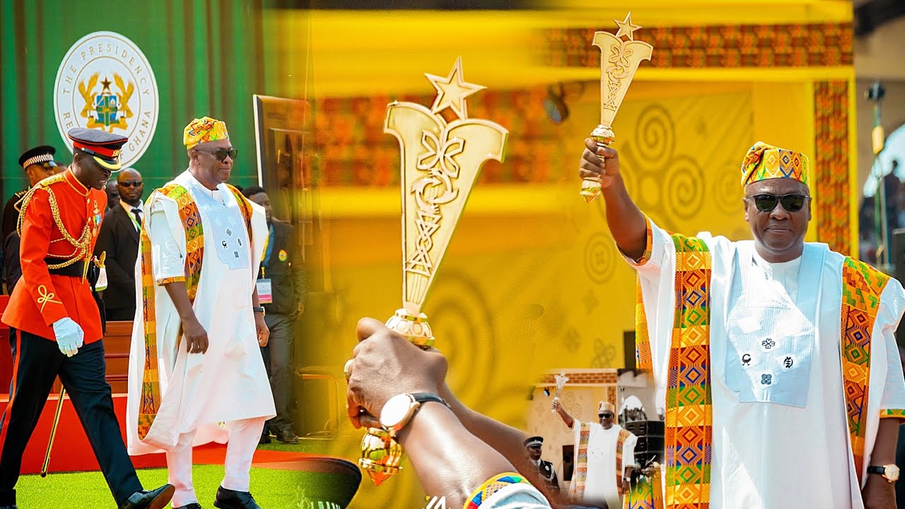 Watch how John Mahama was sworn in as President of the Republic of Ghana 🇬🇭. He was tearing