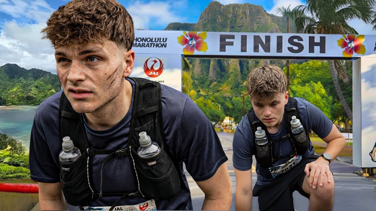 MEIN ERSTER MARATHON AUF HAWAII (ohne Vorbereitung..🥵) 