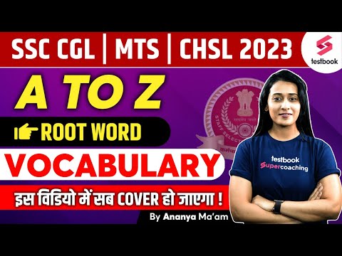 SSC MTS/CGL/CHSL 2023 | Root Word Vocabulary For SSC | SSC MTS Vocabulary 2023 | By Ananya Ma'am
