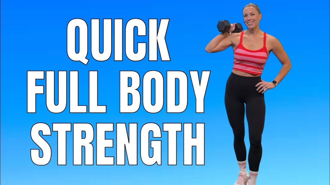 20 min QUICK Full Body Workout with Dumbbells | All Standing - YouTube