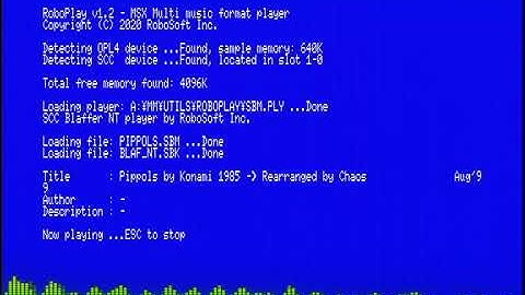MSX Turbo-R Roboplay 1.2 plays Pippols on SCC