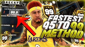FASTEST WAY TO GO FROM 95 TO 99 OVERALL IN 2K21| GET YOUR OVERALL BACK IN MINUTES | 99.9 PERFORMANCE