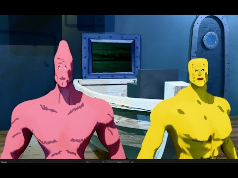 Sponge Bob Make 3d BLENDER