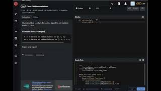 codewars python Count Odd Numbers below n