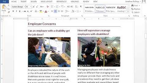Creating Accessible Documents with Microsoft Word Screen Reader Demo