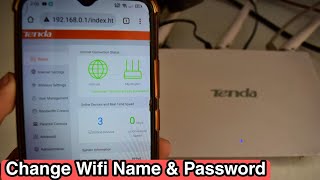 Tenda | Change WI-FI Name And  Password Using Mobile (2022)