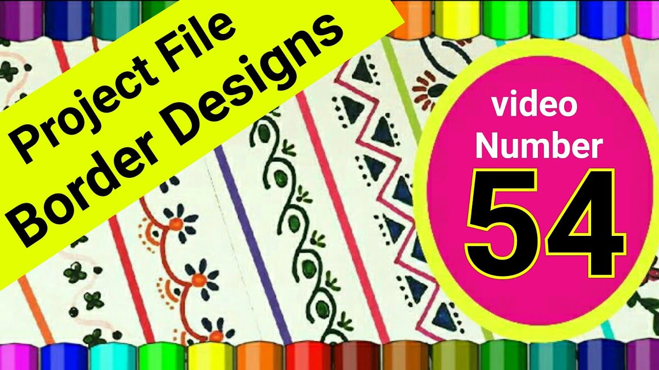 Project Design Border Designs Design For Project Work Border Designs On Paper Project Ideas Youtube
