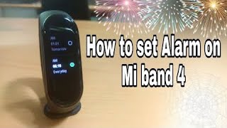 HOW TO SET ALARM IN MI BAND 4
