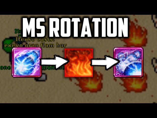 NEW SPELL ROTATION FOR MASTER SORCERERS - Tibia Quick Tips class=