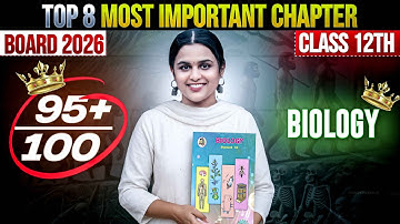 ✅ Biology Most Important Chapters⚠️ | Class 12 HSC Board By ASC Tapi Miss #biology