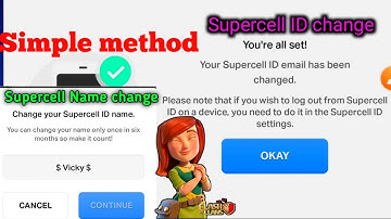 How to change Supercell ID Email & Name | TAMIL | Vicky Gaming