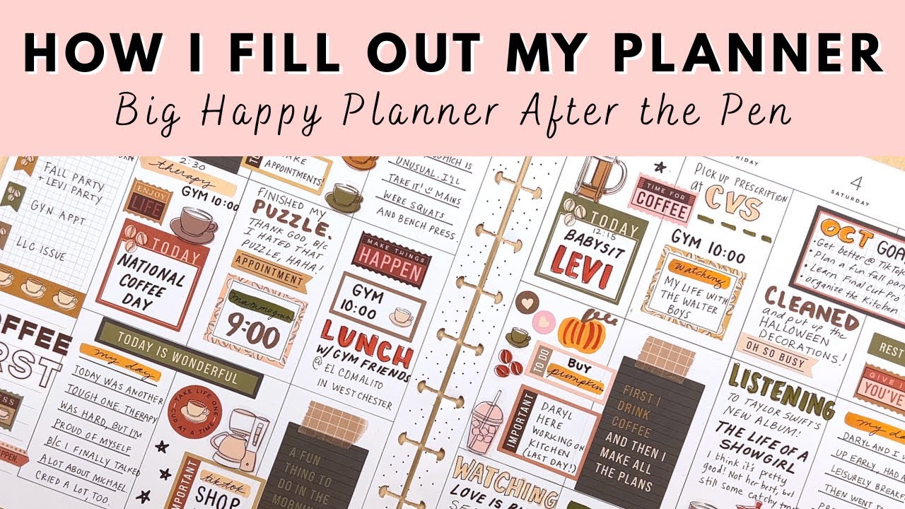 Как я на самом деле пользуюсь своим ежедневником! | После ручки в моём большом счастливом ежеднев...