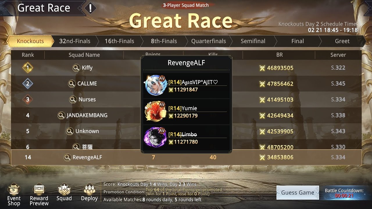 Great race tournament old highlights videos😘